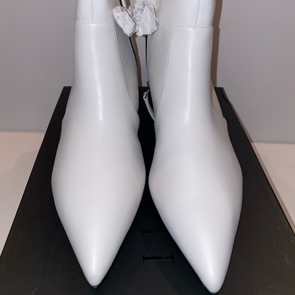 ELOQUII White Kitten Heel Booties - Picture 3 of 8
